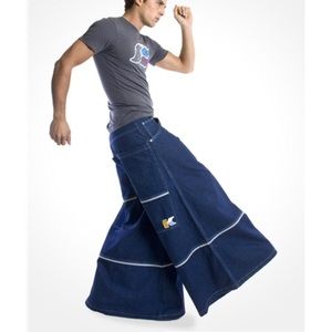 Vintage Huge Flared Phat Pants / Denim Jeans